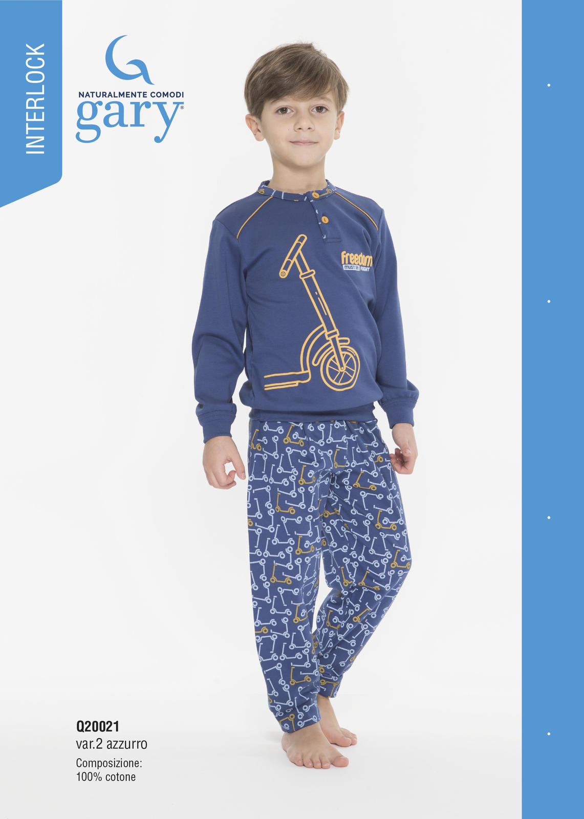 BOY'S PAJAMA M/L Q20021 Tellini S.r.l. Wholesale Clothing